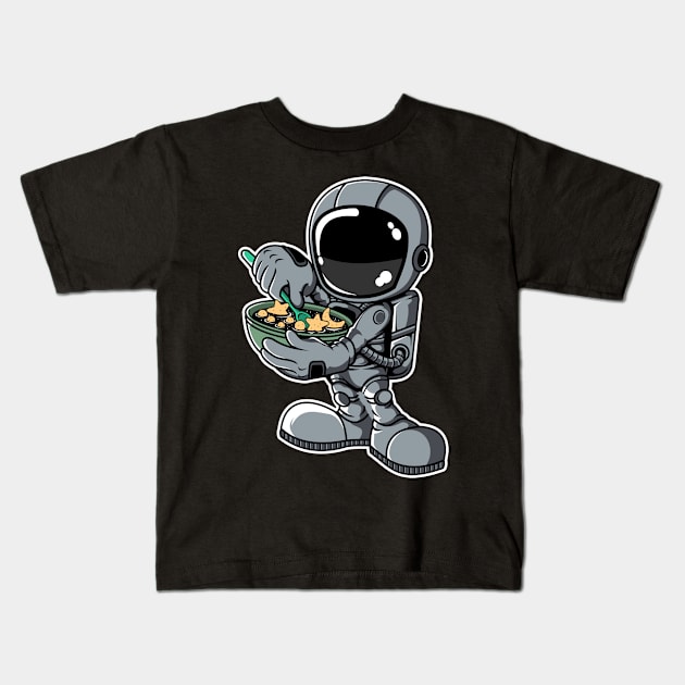 Astronaut Star Flakes Kids T-Shirt by ArtisticParadigms